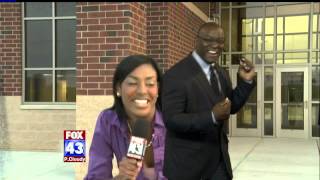 Chris Garrett amp Amber Miller dancing on FOX43 Morning News [upl. by Yenmor]