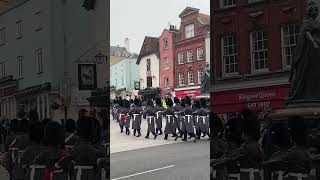 1st Battalion Welsh Guards Depart to Windsor Castle windsorcastle windsor parade uk travel [upl. by Heim]