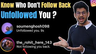 How To Check Who Doesnt Follow Back You On Instagram  How To See Who Unfollowed You On Instagram [upl. by Mroz]