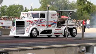 SHOCKWAVE SEMI JET TRUCK MELTDOWN DRAGS BYRON DRAGWAY [upl. by Jenilee686]