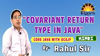 Covariant return type in java  How to override method by changing return type  Rahul Sir [upl. by Leund]