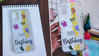 birthday gift phone case making🌈💌 phone cover birthday decoration 🌈💌✨ diy phonecase [upl. by Eisseb636]