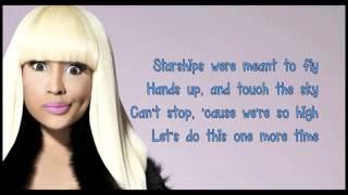 Nicki Minaj Starships lyrics Clean Version [upl. by Marras]