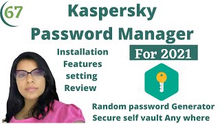 kaspesky password manager  kaspersky total security and password managerkasperskyTotalsecurity [upl. by Nyrraf]