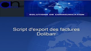 script export et concaténation de factures dans Dolibarr [upl. by Leonhard964]