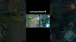 Lesley got one hit addzero mlbb [upl. by Iilek]