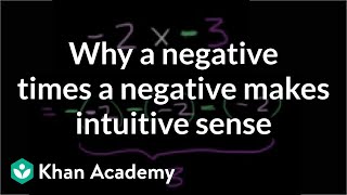 Why a negative times a negative makes intuitive sense  PreAlgebra  Khan Academy [upl. by Ennaj]