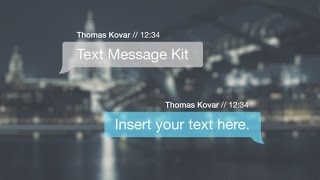 Text Message Kit  After Effects Project Files [upl. by Lossa]