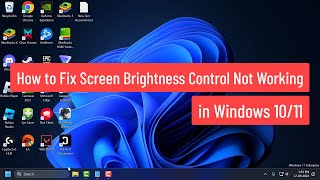 How to Fix Screen Brightness Control Not Working in Windows 1011 [upl. by Harper]