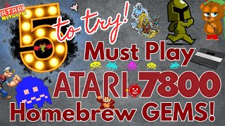 Five to Try Atari 7800 Homebrew [upl. by Socrates]