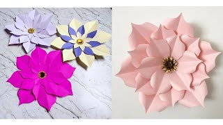 Beautiful And Very Easy Paper Flower Makingकागज का फूल कैसे बनाये Beautiful Paper Flower Making [upl. by Dnomzed]