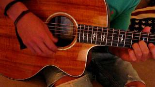 Demo of a Taylor Custom Koa Jumbo Ayo Technology Milow [upl. by Hassi]