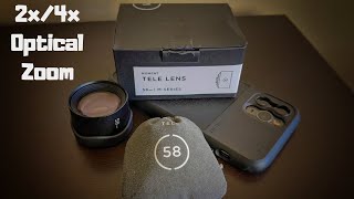 Moment 58mm Tele Lens Unboxing amp Review [upl. by Aksel]