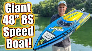 Worlds Biggest SelfRighting RC Boat ProBoat Super Sonicwake 48 [upl. by Sheeb]