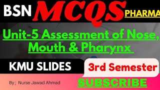 Unit5 Assessment of Nose Mouth amp Pharynx  HA1  2024 [upl. by Canning]