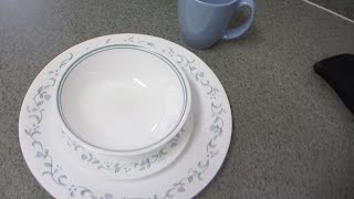 Corelle Livingware 16pc Dinnerware Country Cottage Review [upl. by Tonkin]