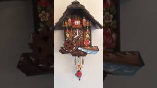 243 bouncing girl chalet musical cuckoo clock [upl. by Eille]