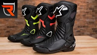 Alpinestars SMX6 V2 Drystar Motorcycle Boots Product Spotlight Review  Riders Domain [upl. by Ahsircal]