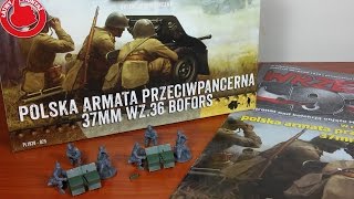 Polska Armata Przeciwpancerna 37mm wz36 Bofors  Wrzesień 1939 unboxing  recenzja numeru 25 [upl. by Elockin]