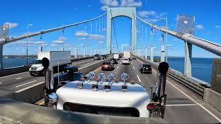 Throgs Neck Bridge North  Queens to The Bronx  New York City [upl. by Oicinoid]