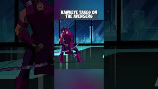 Hawkeye Takes On The Avengers 😲 marvel avengers [upl. by Kailey]