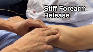 Myofascial release for forearm [upl. by Darken]