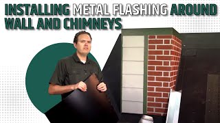 Installing Metal Flashing Around Walls and Chimneys [upl. by Sebastien]