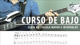 5 Curso Completo de Bajo Para Principiantes  Escala mayor y sus intervalos  Clase 05 [upl. by Repohtsirhc]