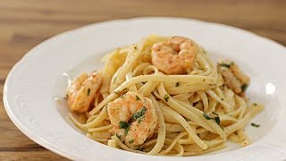 Shrimp Scampi with Pasta  How to Make Shrimp Scampi [upl. by Mazonson890]