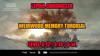 GOTWIC  WEIRWOOD MEMORY 312  313  314 [upl. by Verla]