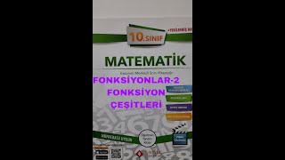 10sınıf matematik fonksiyonlar2 fonksiyon çeşitleri konu anlatımı sonuç yayınları [upl. by Estele]