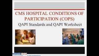 CMS Hospital QAPI Worksheet and Standards [upl. by Dragelin]