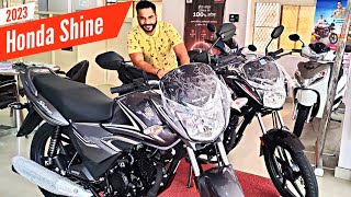 New 2023 Honda Shine 125cc Detailed Review  On Road Price  Mileage  Colours  Smart Viker [upl. by Sennahoj]