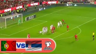 PORTUGAL 12 SERBIA  2022 World Cup Qualifier Highlights [upl. by Annaihr336]