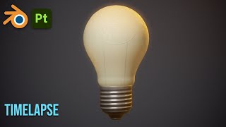 Stylized Light Bulb  Blender Assets [upl. by Kimmel183]