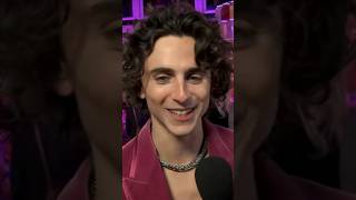 Timothee Chalamet on singing and dancing in Willy Wonka timotheechalamet [upl. by Chilt547]