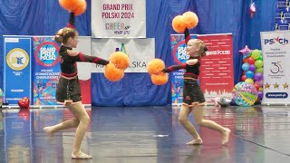 Akademia Tańca Sportowego Galaxy Cheer  POM DANCE  PREMIER DUET  Kraków 2024 [upl. by Zile57]