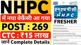 NHPC New Vacancy Out  NHPC Recruitment 2024  NHPC Recruitment 2023  NHPC New Vacancy 2024  NHPC [upl. by Utley669]