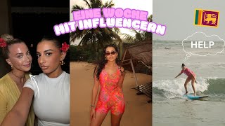 GIRLSTRIP IN SRI LANKA SURF KATASTROPFE INFLUENCER PARTY  Sara amp Dolunay [upl. by Corsiglia]