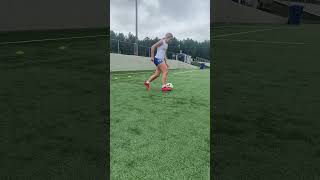 Maya Stout 2026 recruit a drill I do to improve keeping the ball in tight spaces [upl. by Yttik236]