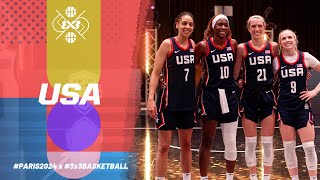 USAs 🇺🇸 Women Olympic Team  3x3 Basketball [upl. by Lrak715]