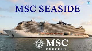 Crucero MSC SEASIDE saliendo del puerto de Cádiz [upl. by Micheil945]