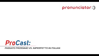 Passato Prossimo vs Imperfetto in Italian [upl. by Raseda309]