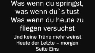 Christina Stürmer  Seite Eins Lyrics amp English Translation [upl. by Ojeillib]