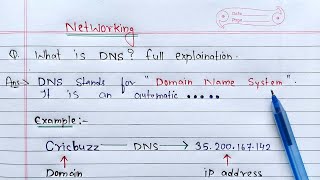 What is DNS full Explanation  Networking [upl. by Tamah]