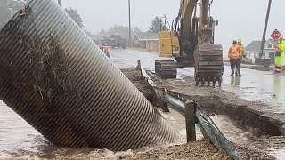 Storm in Newfoundland Cape St George flooding Rouzes Brook [upl. by Ateuqirne]