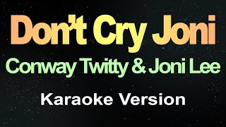 Dont Cry Joni Karaoke [upl. by Dace]