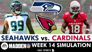 Seahawks vs Cardinals Simulation Watch Party For NFL Season  Seahawks Week 14 Madden 25 Rosters [upl. by Loggins]