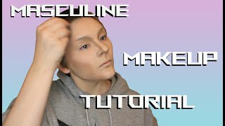 Masculine Makeup Tutorial  Cosplay Drag Halloween etc [upl. by Ynabe767]