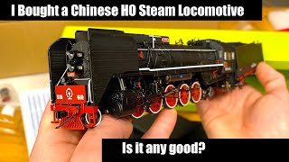 I Bought a Chinese HO Steam Locomotive  QJ 2102 Unboxing [upl. by Xirtaeb]